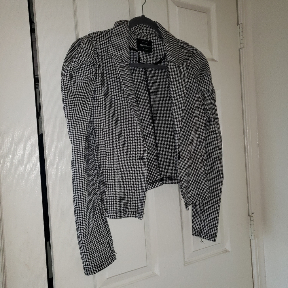 Stripe jacket black white shirt xl juniors